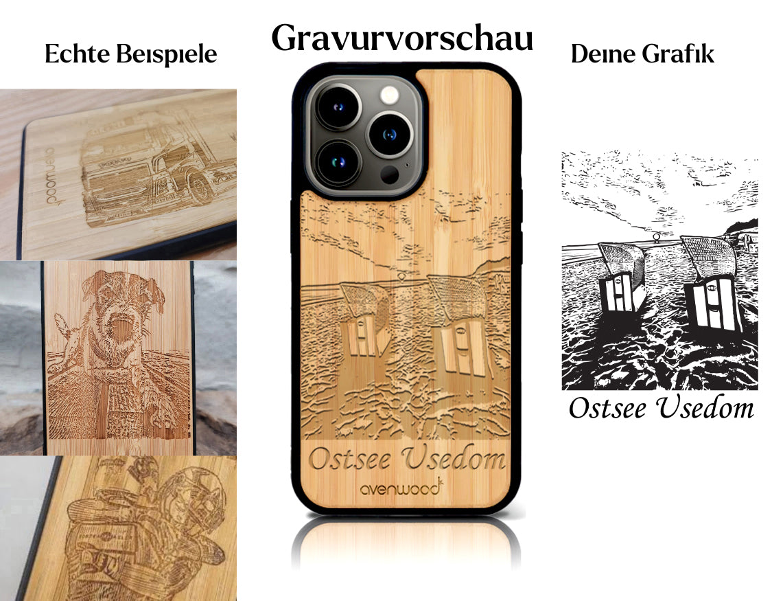 INDIVIDUEL iPhone 15 Pro bambou plastique